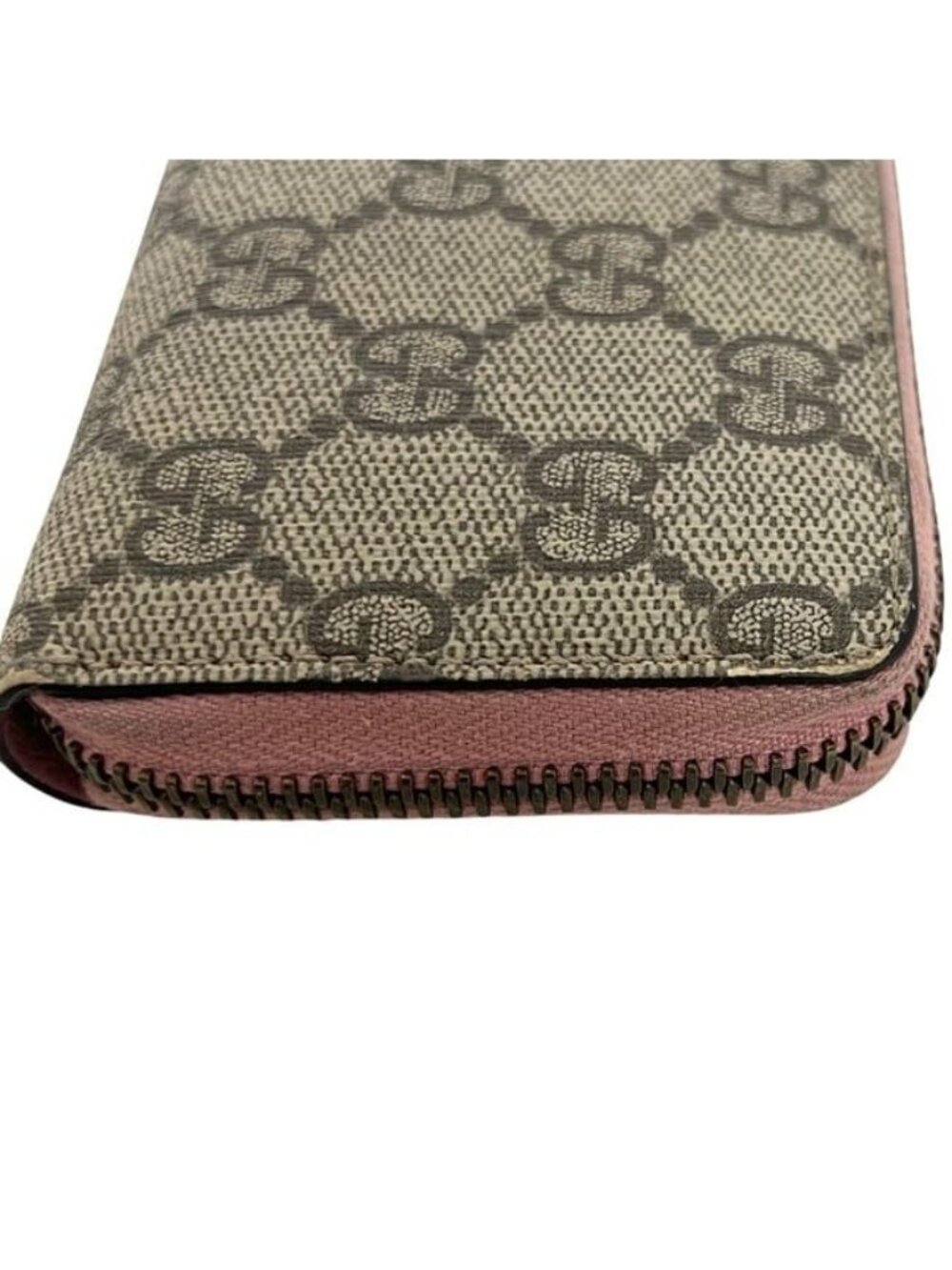 Gucci Coin Purse Wallet Pearl Charm GG Supreme Canvas Beige - Picture 8 of 10